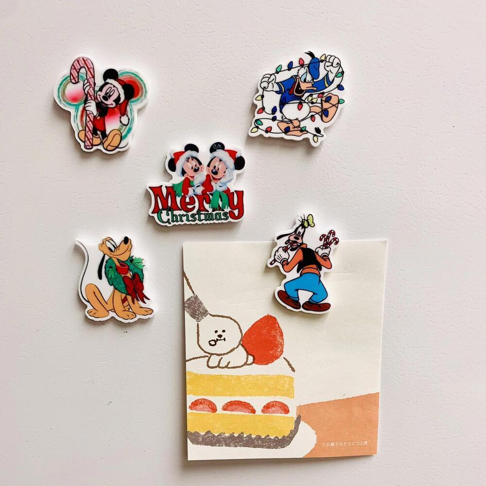 Handmade Christmas Magnets Set Of 5, Mickey Minnie Donald, Goofy, Pluto - Picture 2 of 3
